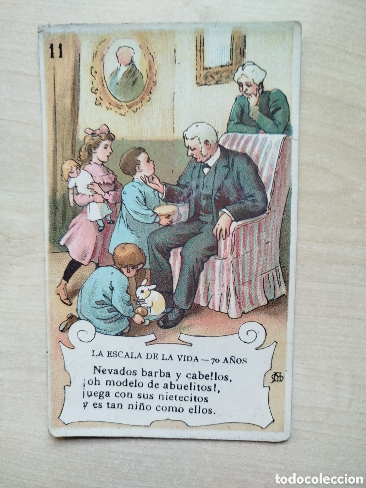 Coleccionismo cromos antiguos: La escala de la vida, n&uacute;m. 11, Chocolate Amatller