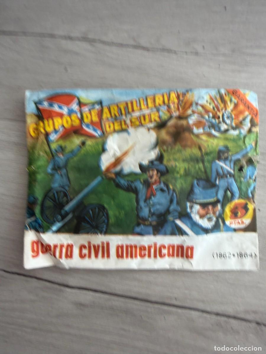 Coleccionismo cromos antiguos: Sobre cerrado MONTAPLEX - Grupos de artiller&iacute;a del SUR - Guerra divil