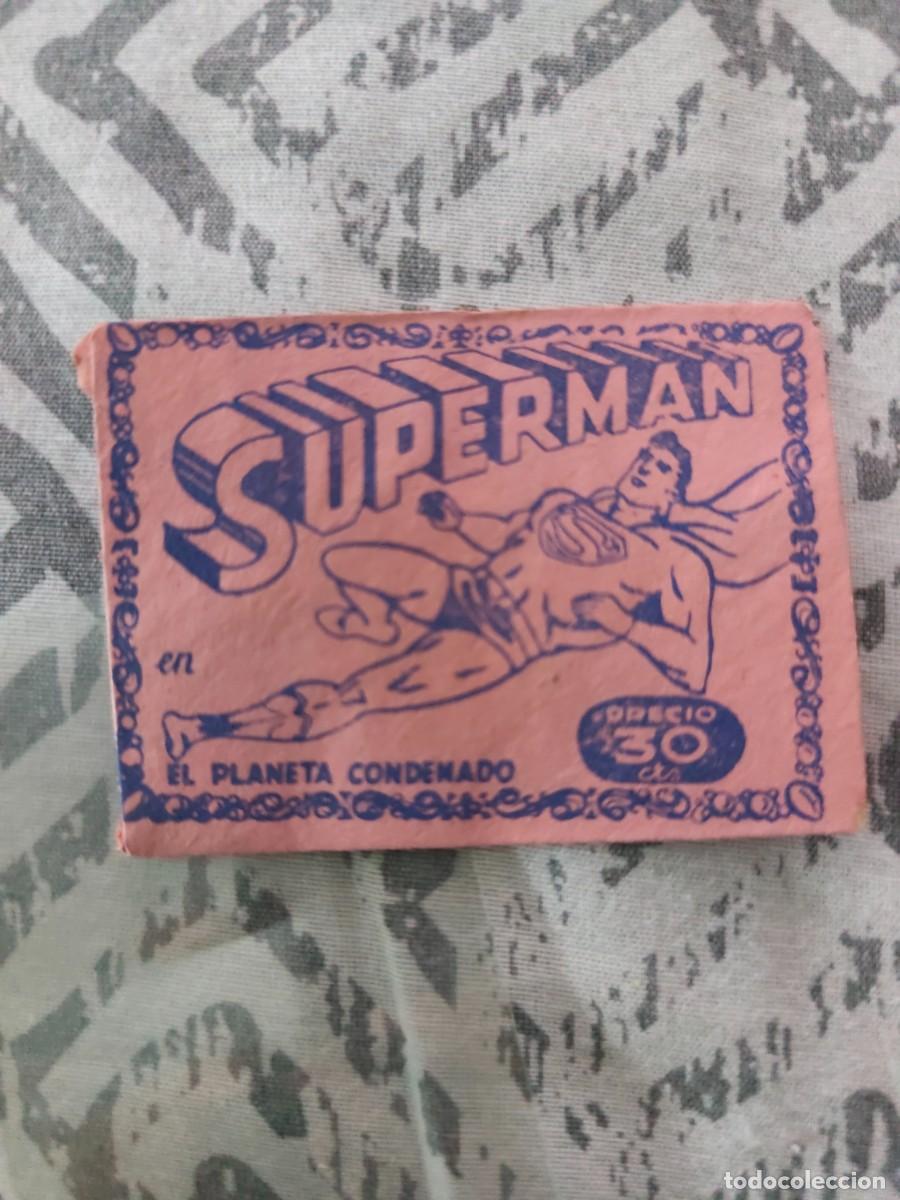 Coleccionismo cromos antiguos: Sobre sin abrir. Superman en El planeta condenado. Fher 1959