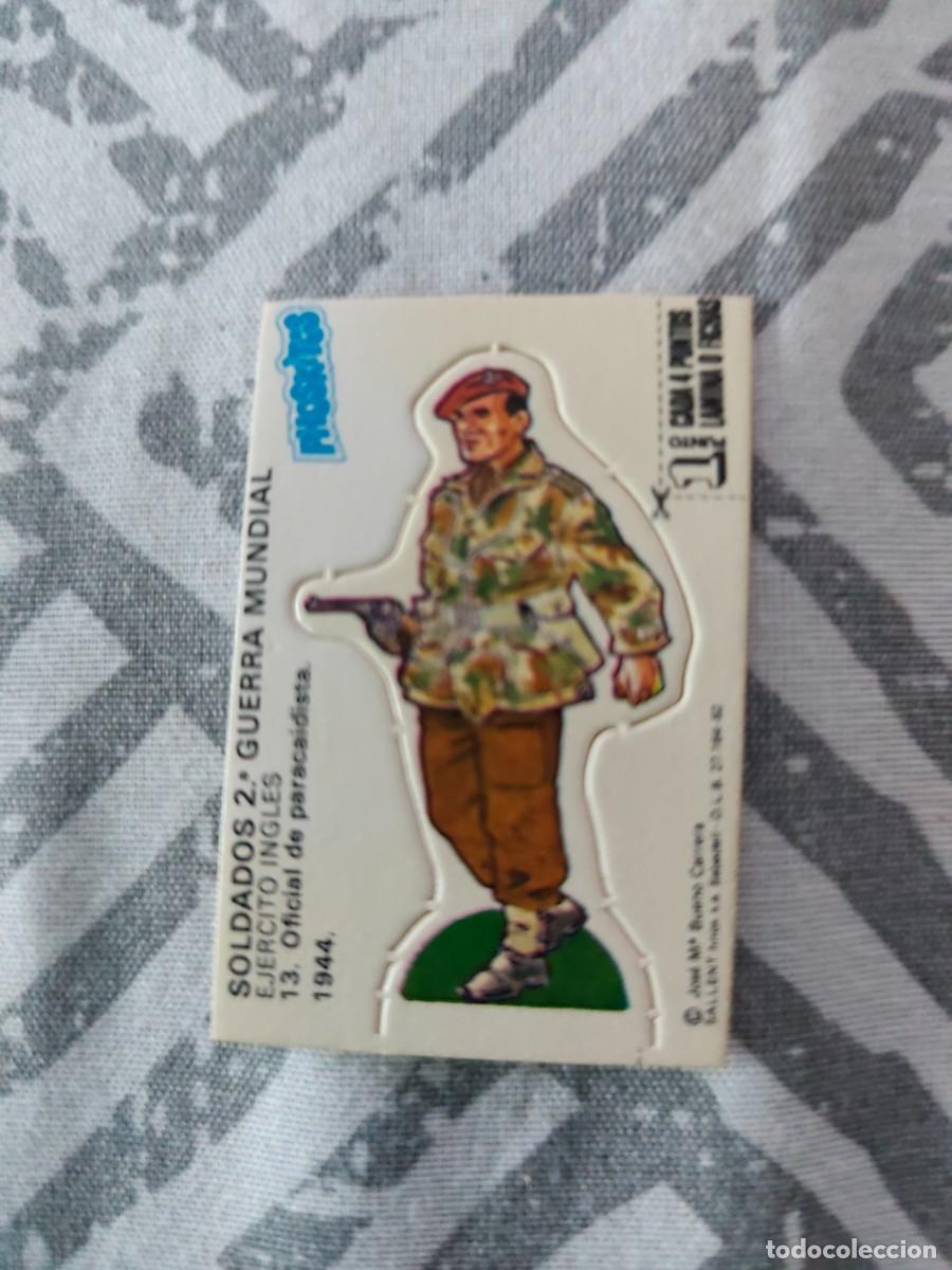 Collezionismo Figurine antiche: CROMO TROQUELADO PHOSKITOS SOLDADOS 2 GUERRA MUNDIAL. 13 Oficial paracaidista