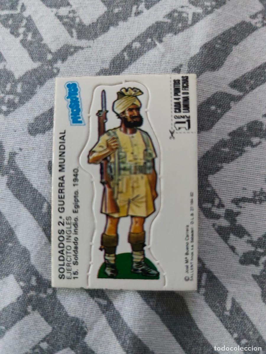 Coleccionismo cromos antiguos: CROMO TROQUELADO PHOSKITOS SOLDADOS 2 GUERRA MUNDIAL. 15. Soldado indio
