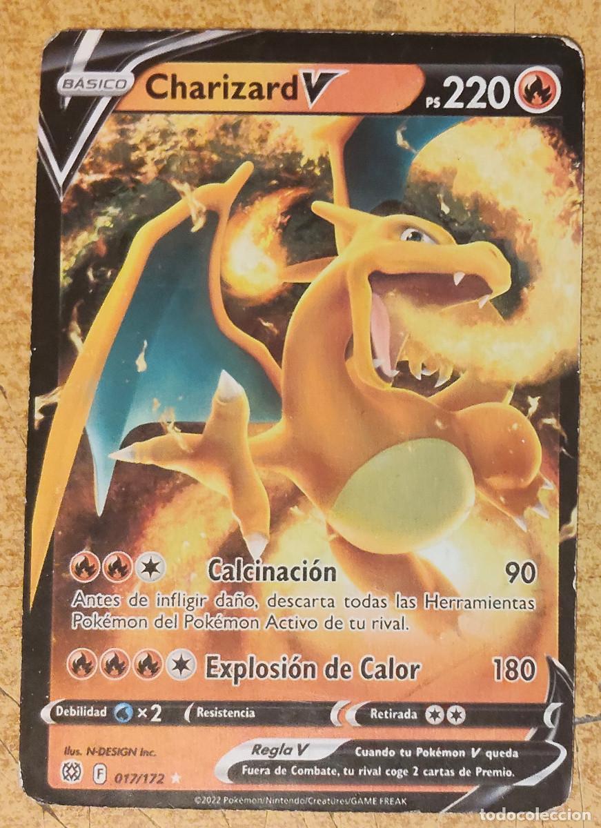 Coleccionismo cromos antiguos: CHARIZARD V 17/172 2022 POKEMON ESPADA Y ESCUDO ASTROS BRILLANTES