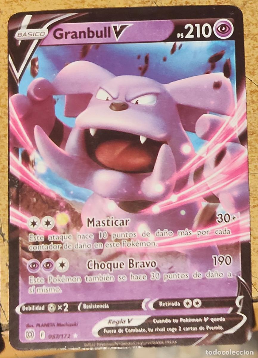 Coleccionismo cromos antiguos: Granbull V 057/172 Pokemon 2022, Espada y escudo, Astros brillantes, carta, card