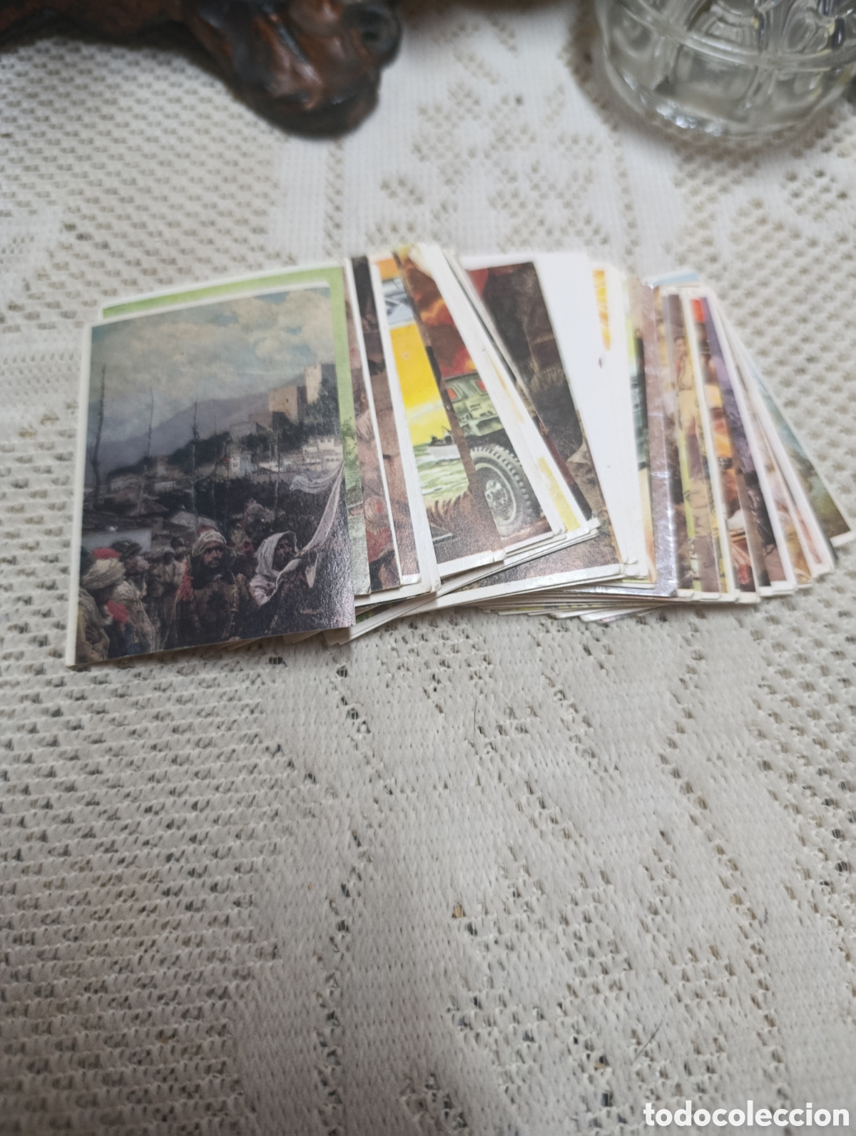 Sammeln alte Sammelbilder: lote de 54 cromos el mundo en guerra a trav&eacute;s de la historia.