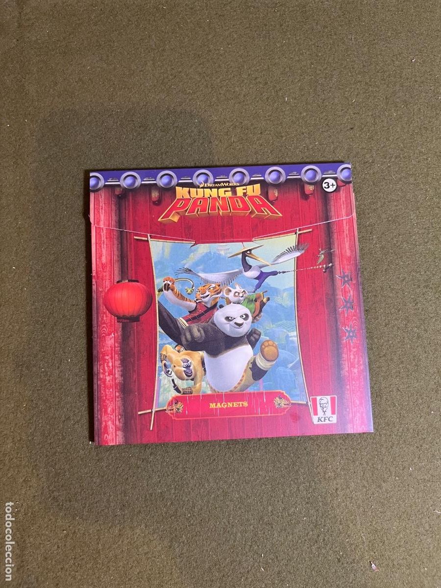 Colecionismo Cromos antigos: Libro de Imanes Kung Fu Panda KFC DreamWorks Promoci&oacute;n Oficial Coleccionable