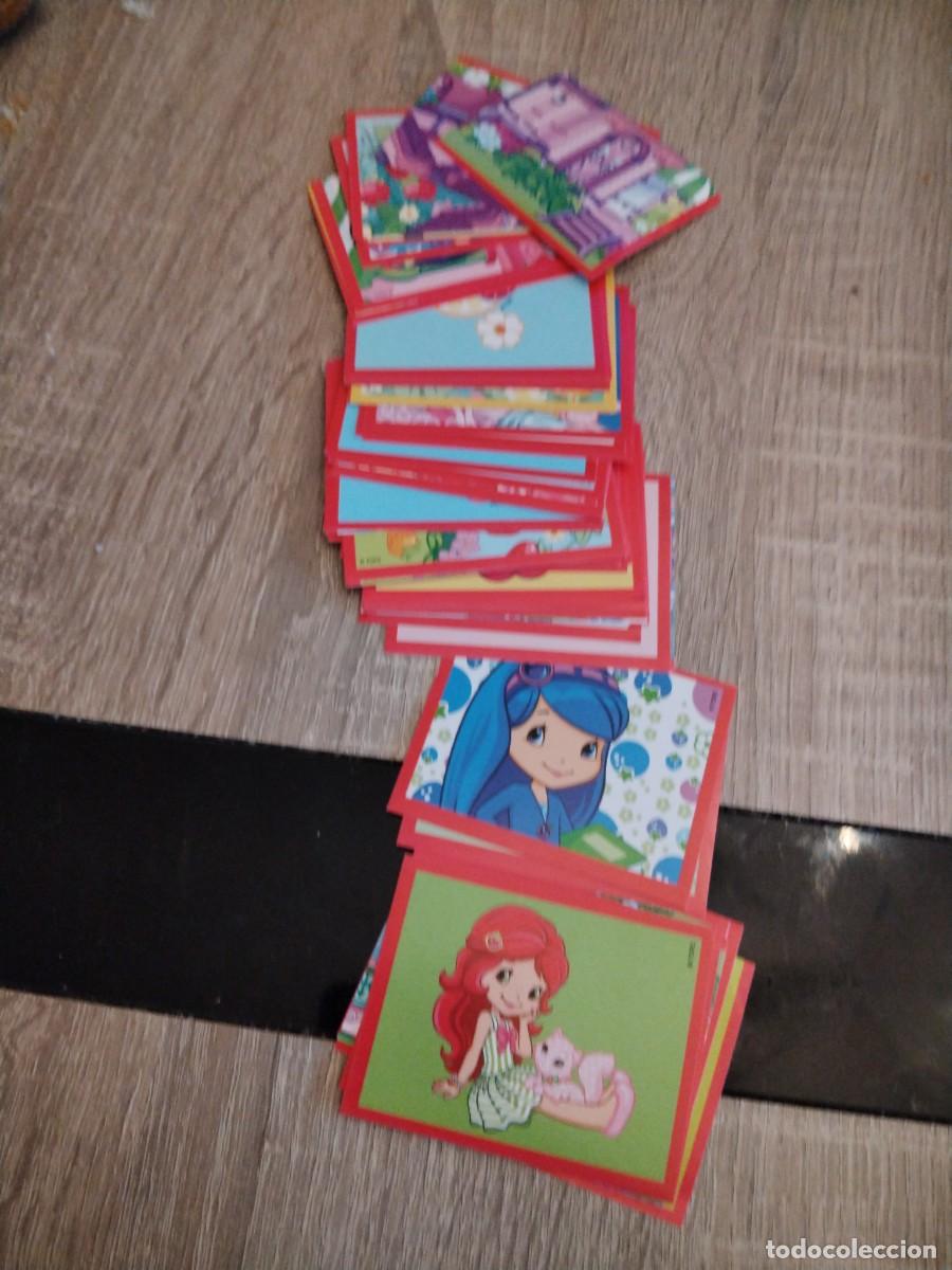 Coleccionismo cromos antiguos: Tarta de fresa- Lote de 62 cromos diferentes nuevos.