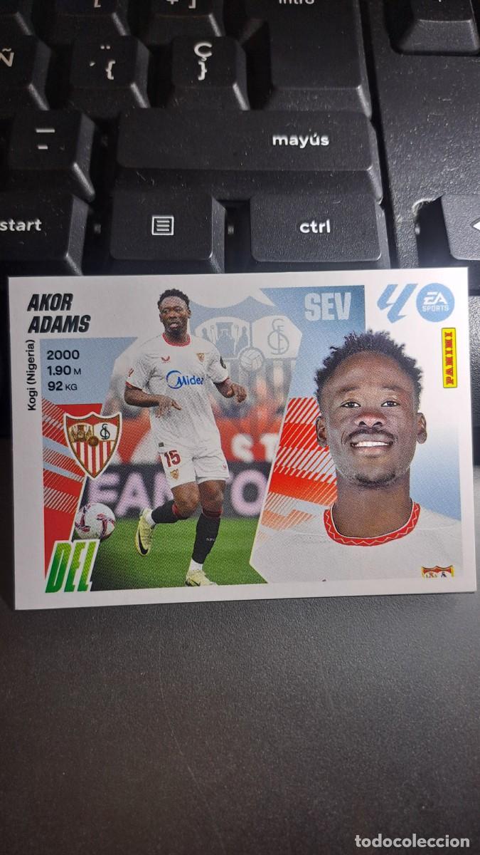 Coleccionismo cromos antiguos: CROMO AKOR ADAMS 20A 20 A SEVILLA LIGA 2025 2026 25 26 ESTE PANINI NUNCA PEGADO