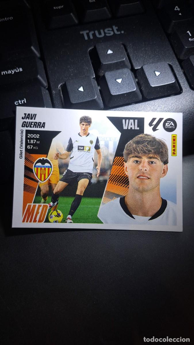 Coleccionismo cromos antiguos: CROMO JAVI GUERRA 15 VALENCIA LIGA 2025 2026 25 26 ESTE PANINI NUNCA PEGADO
