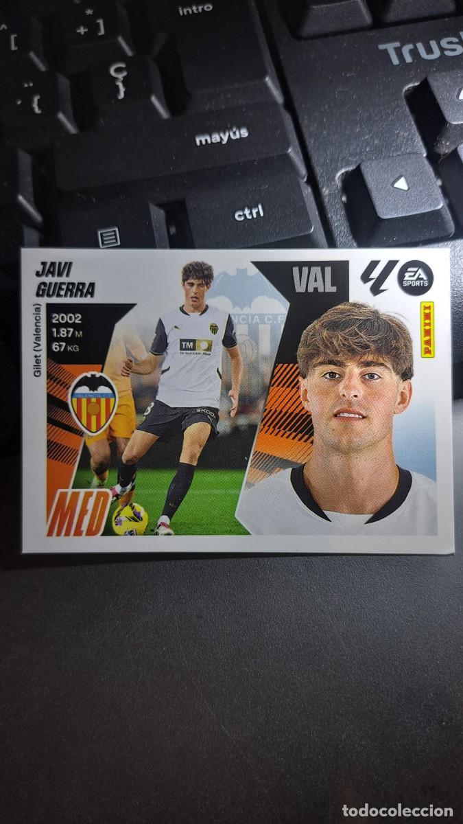 Coleccionismo cromos antiguos: CROMO JAVI GUERRA 15 VALENCIA LIGA 2025 2026 25 26 ESTE PANINI NUNCA PEGADO
