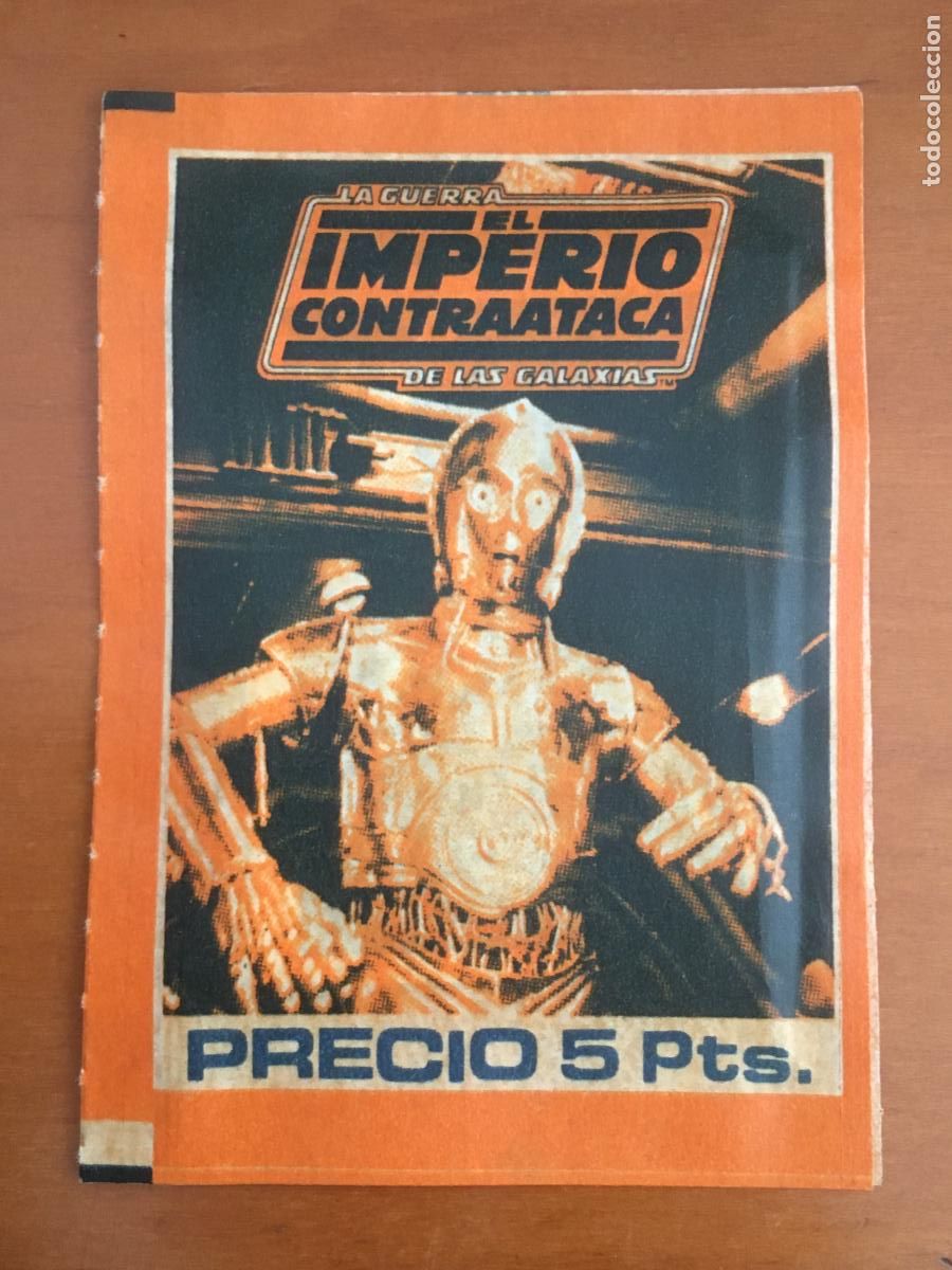 Collectable Antique Stickers: el imperio contraataca star wars fher sobre de cromos sin abrir cerrado muy buen estado