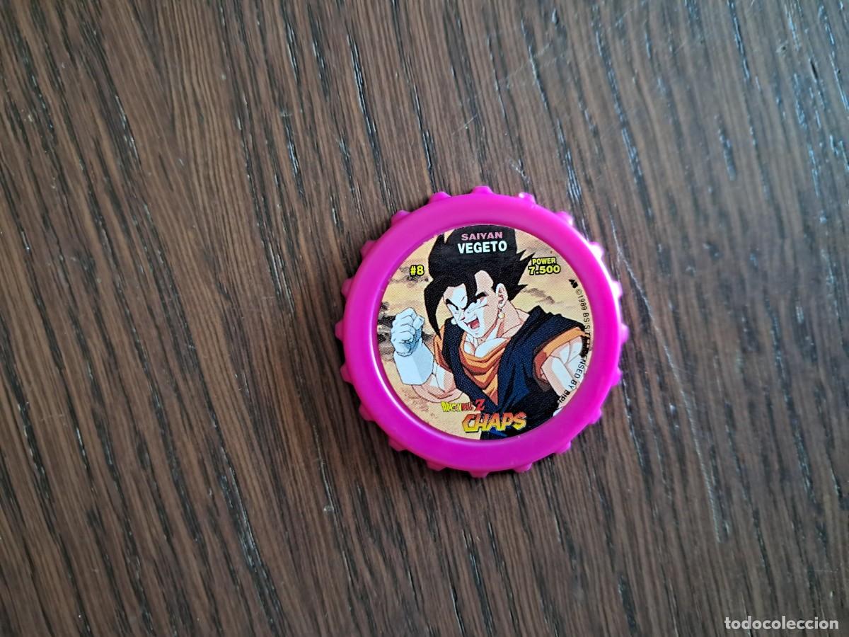 Coleccionismo cromos antiguos: COLECCI&Oacute;N TAZOS MATUTANO DRAGON BALL Z CHAPS TAZO CAPS POGS #8 8 SAIYAN VEGETO POWER 7.500