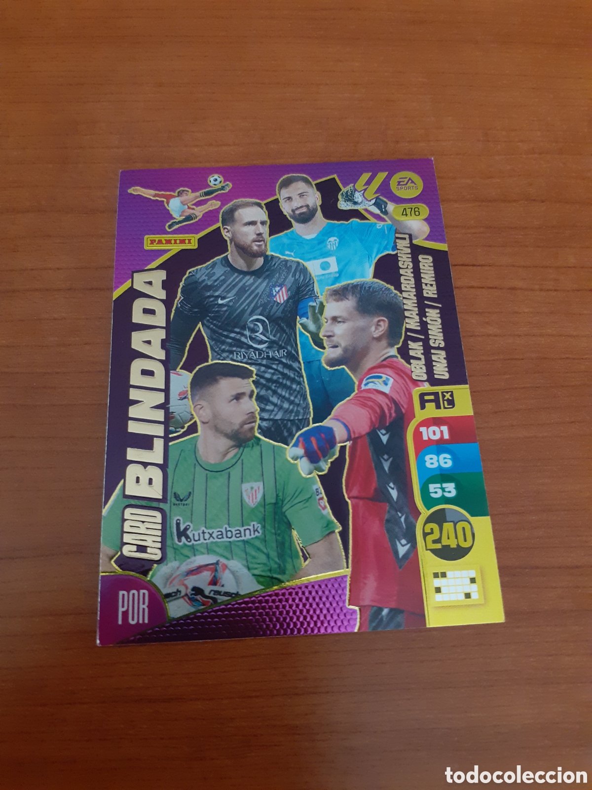 Coleccionismo cromos antiguos: PANINI ADRENALYN BLINDADA N 476 2024 2025 PORTERO