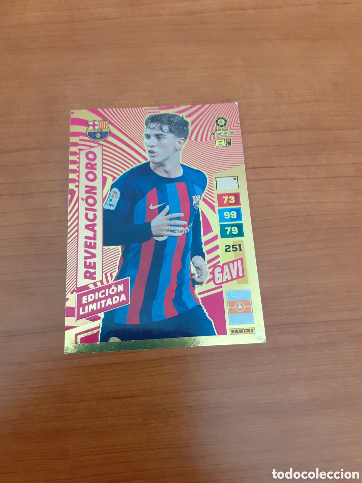 Coleccionismo cromos antiguos: PANINI ADRENALYN 2022 2023 REVELACION ORO GAVI EDI LIMITADA