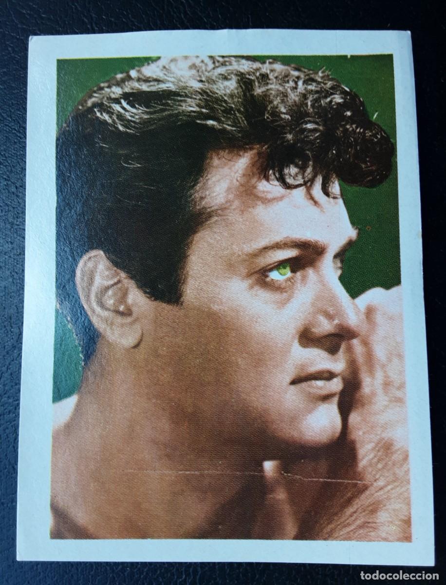 Coleccionismo cromos antiguos: CROMO DE TONY CURTIS DE LA COLECCI&Oacute;N ARTISTAS, EDITORIAL BRUGUERA 1972.