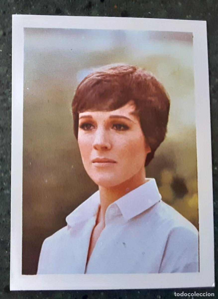 Coleccionismo cromos antiguos: CROMO DE JULIE ANDREWS DE LA COLECCI&Oacute;N ARTISTAS, EDITORIAL BRUGUERA 1972.