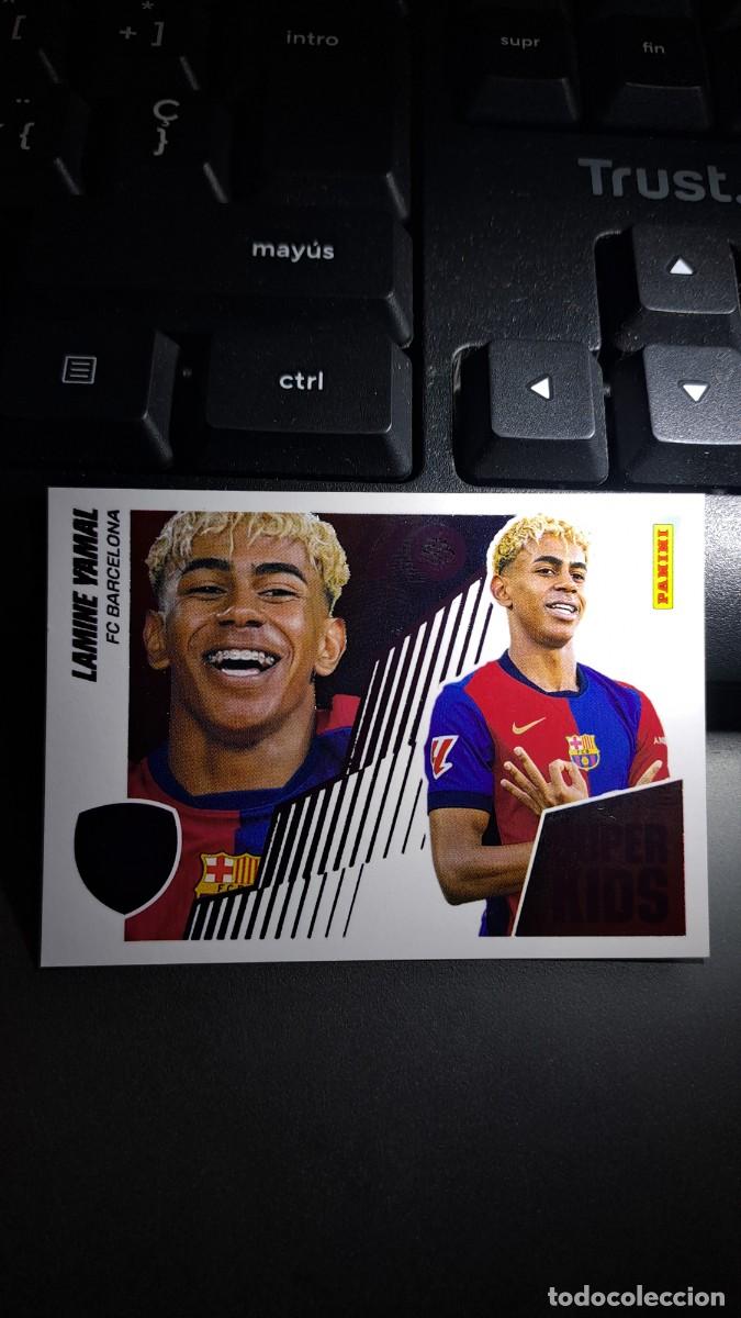 Coleccionismo cromos antiguos: CROMO LAMINE YAMAL 14 ADN SUPER KIDS 14 BARCELONA LIGA 2025 2026 25 26 ESTE PANINI NUNCA PEGADO