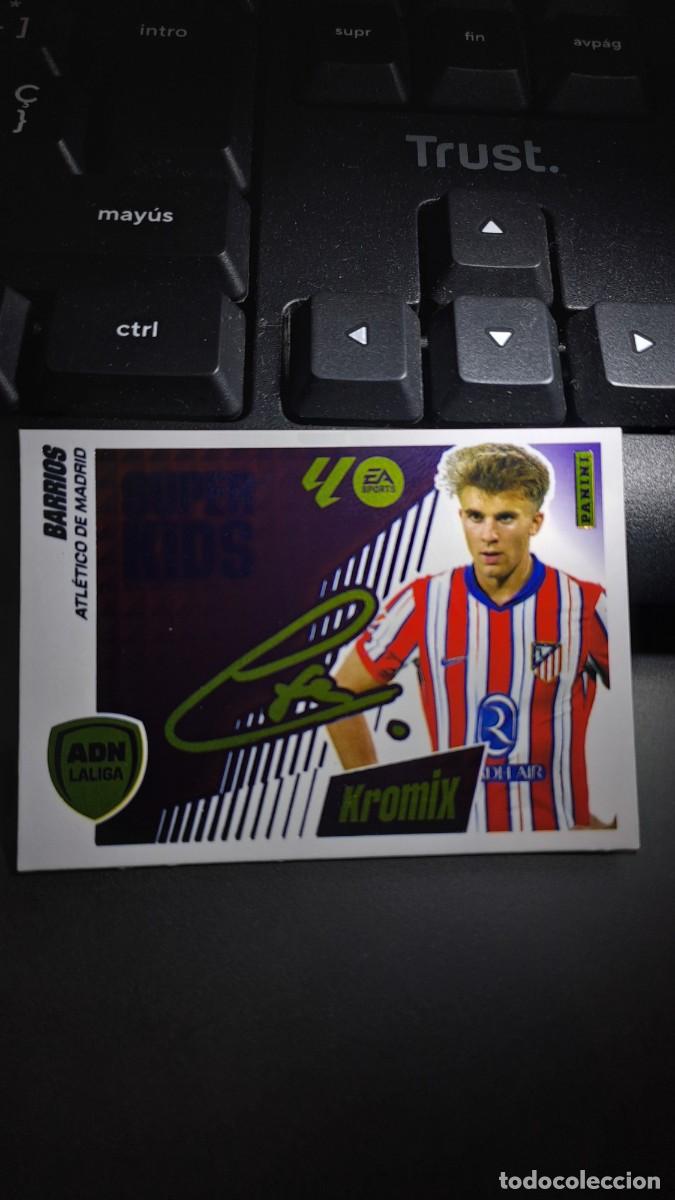 Coleccionismo cromos antiguos: CROMO BARRIOS 3 ADN SUPER KIDS KROMIX 3 ATLETICO DE MADRID LIGA 2025 2026 25 26 ESTE PANINI NUNCA PE