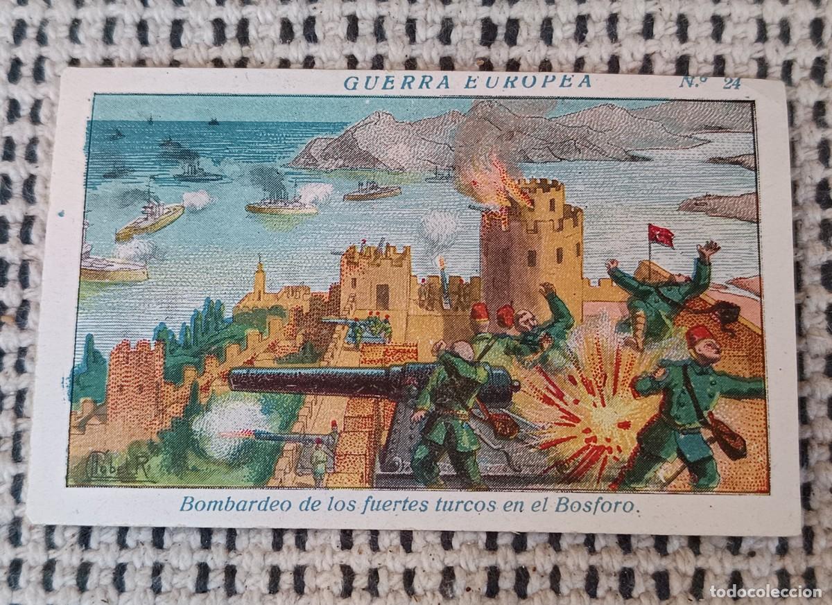 Coleccionismo cromos antiguos: Cromo Chocolate Sultana. Guerra en Europa N24
