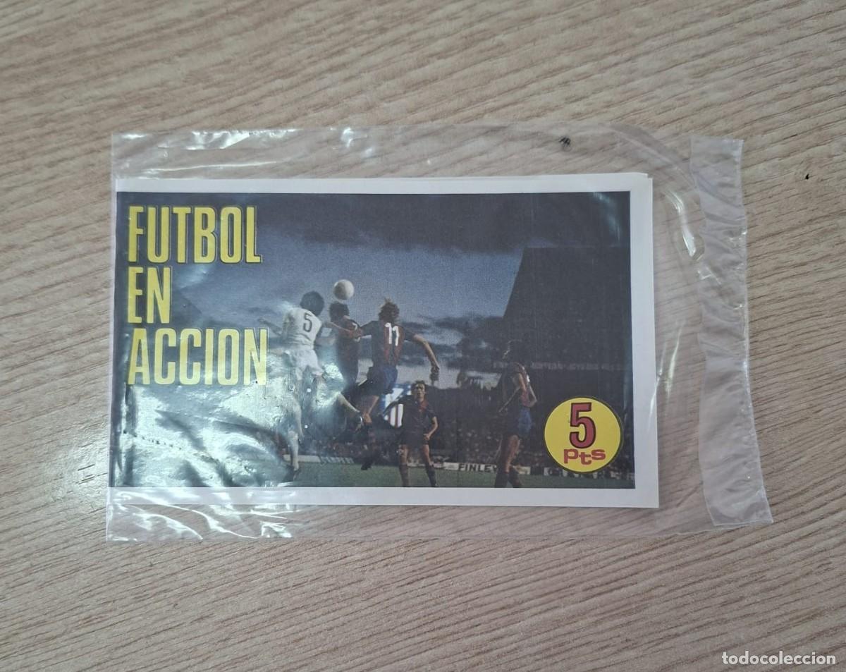 Coleccionismo cromos antiguos: FUTBOL EN ACCION - TRANSPLASTIC - SOBRE CON SU PRECINTO DE FABRICA
