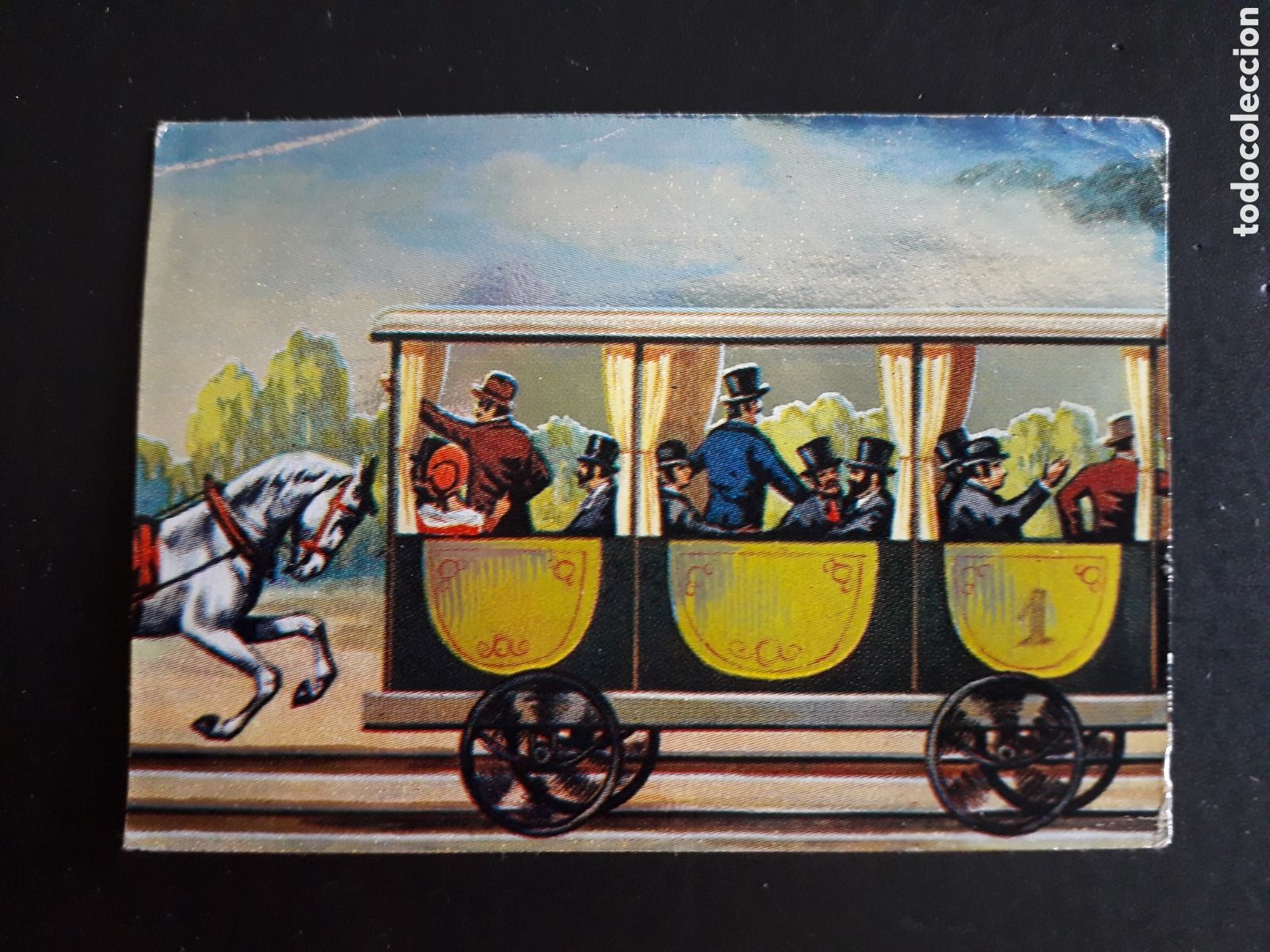 Coleccionismo cromos antiguos: TREN, EL TRIUNFO DE LA VELOCIDAD, POTAX 1969 N&deg; 56 SIN PEGAR, DOBLEZ SUPERIOR PEDIDO M&Iacute;NIMO 3&euro;