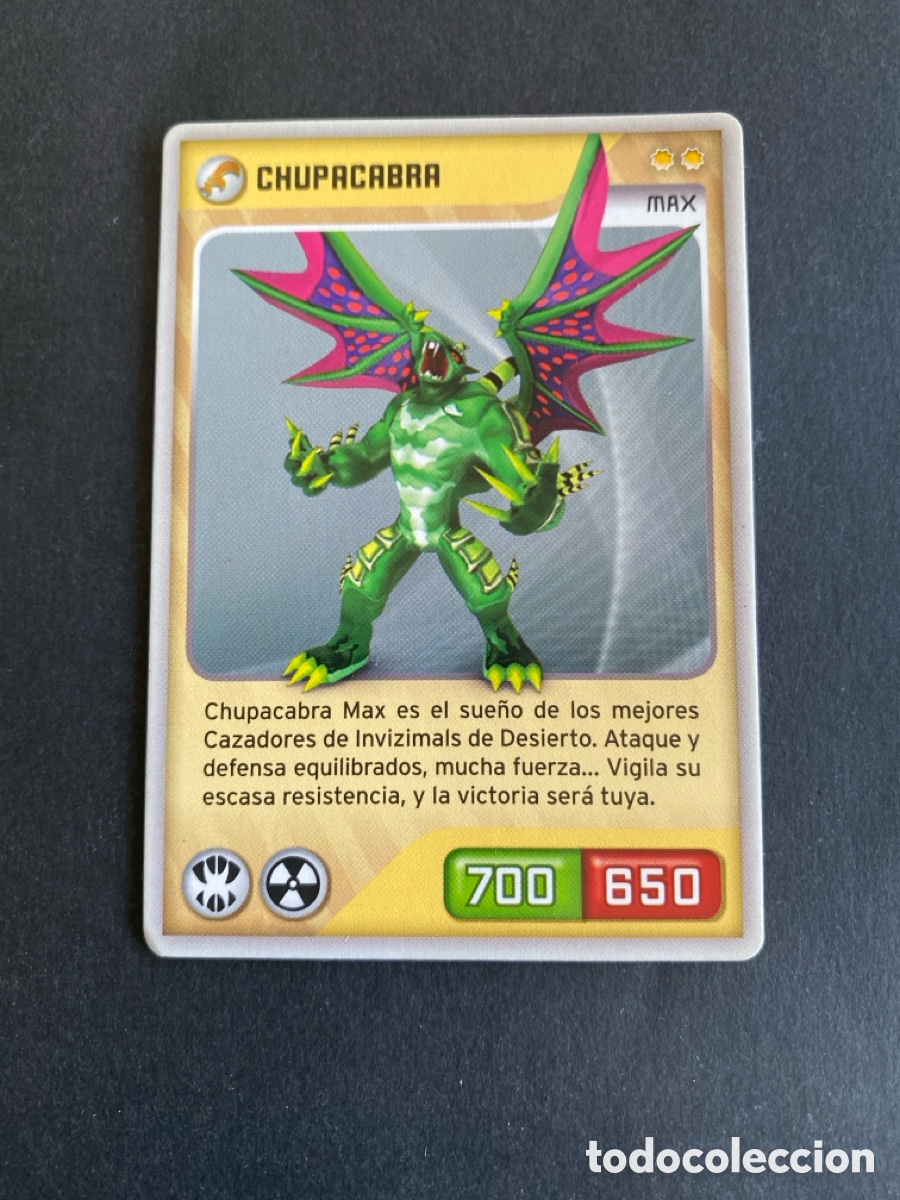 Coleccionismo cromos antiguos: Cromo carta Invizimals desaf&iacute;o oculto N* 102