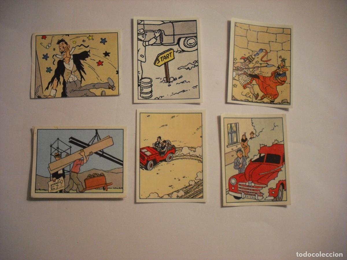 Collectable Antique Stickers: LOTE DE 6 CROMOS DE TINTIN , PANINI, SIN PEGAR