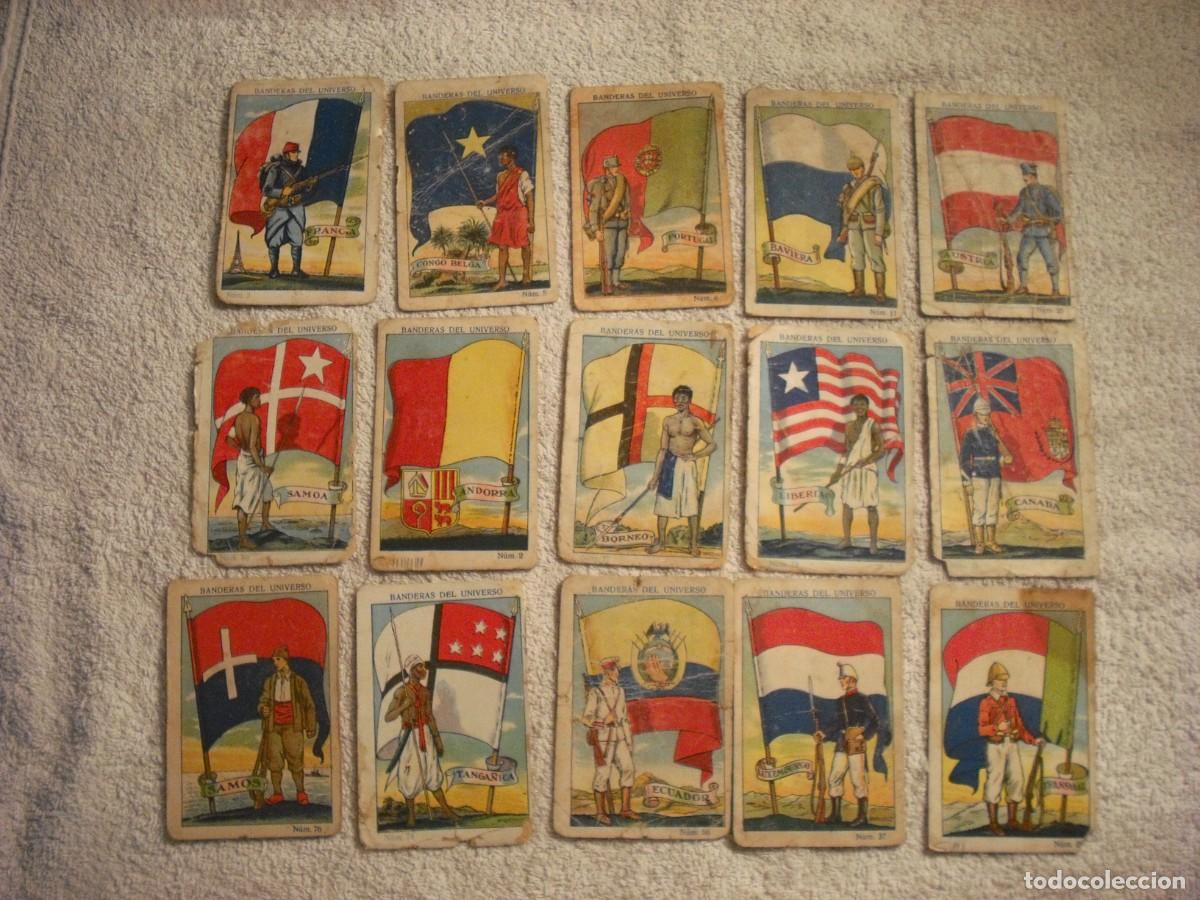 Sammeln alte Sammelbilder: BANDERAS DEL UNIVERSO , LOTE DE 15 CROMOS