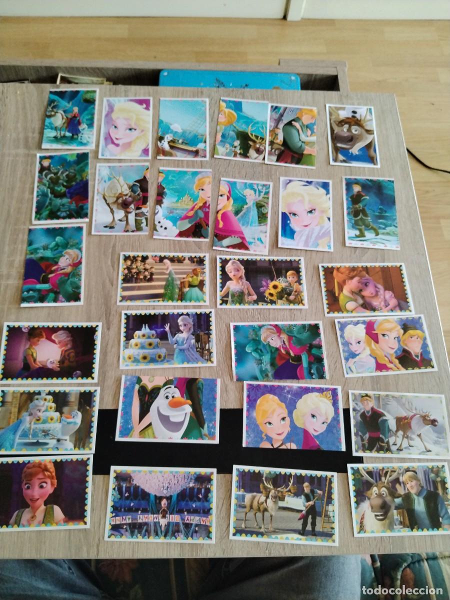 Coleccionismo cromos antiguos: Frozen- el reino del hielo- lote de 28 cromos diferentes huevos