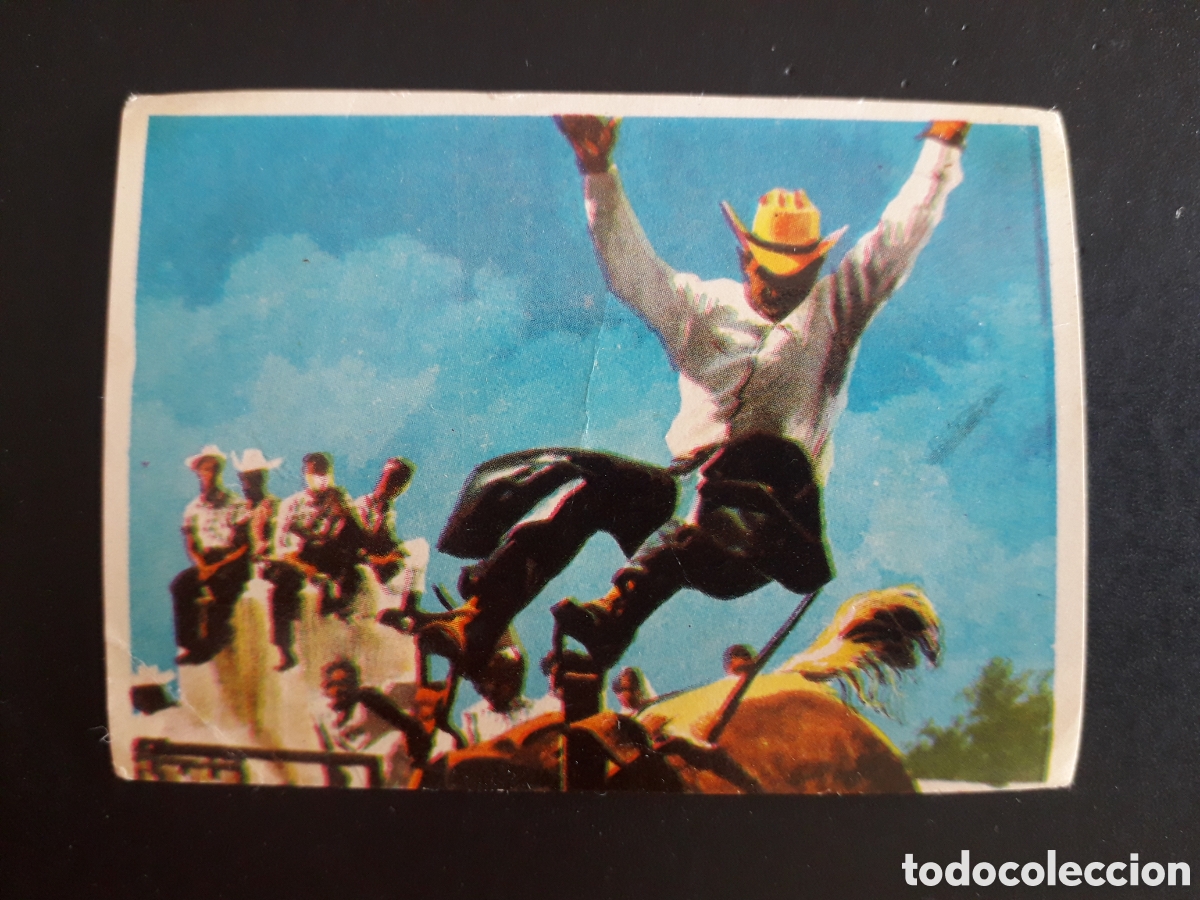 Coleccionismo cromos antiguos: RODEO AMERICANO. LA VUELTA AL MUNDO CON BIMBO 1966 N&deg; 81 Y 82 SIN PEGAR, PEDIDO M&Iacute;NIMO 3&euro;