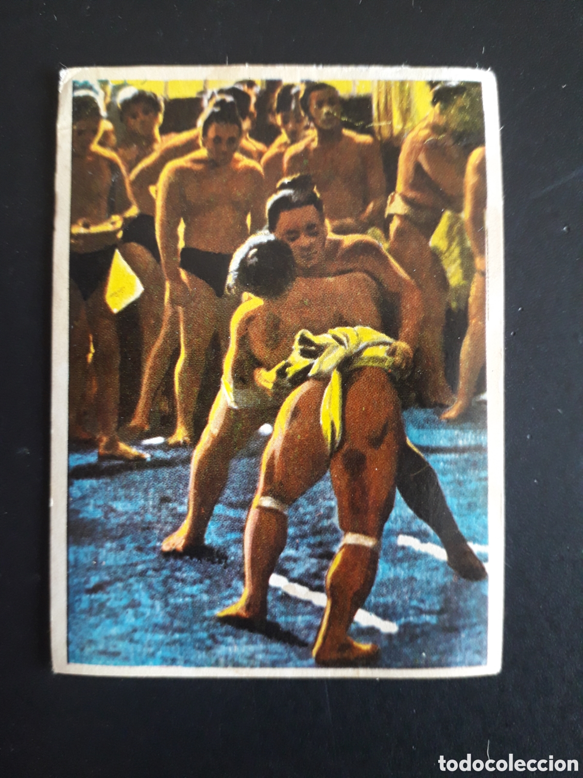 Coleccionismo cromos antiguos: LUCHADORES DE SUMO, JAP&Oacute;N. LA VUELTA AL MUNDO CON BIMBO 1966 N&deg; 102 DESPEGADO, PEDIDO M&Iacute;NIMO 3&euro;
