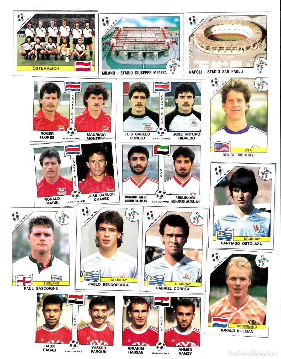 Coleccionismo cromos antiguos: LOTE RESERVADO CROMOS MUNDIAL DE ITALIA 90 -(RECUPERADOS DE &Aacute;LBUM)