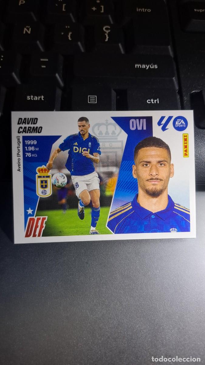 Coleccionismo cromos antiguos: CROMO DAVID CARMO FICHAJE 61 ULTIMOS FICHAJES 61 OVIEDO LIGA 2025 2026 25 26 ESTE PANINI NUNCA PEGAD