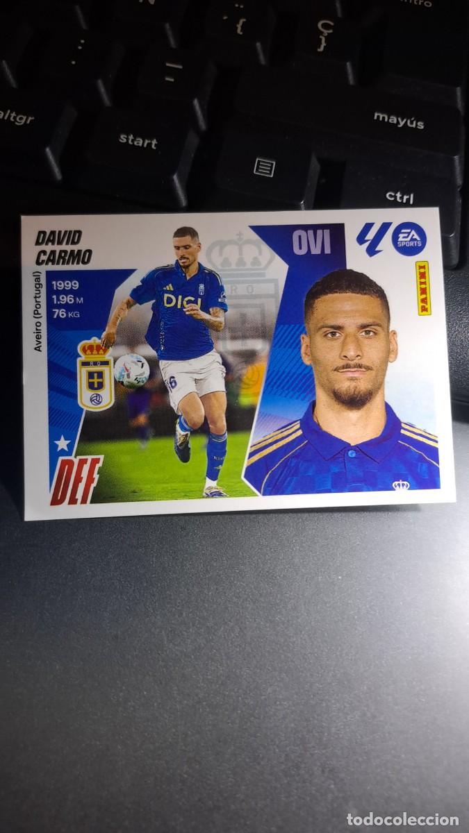 Coleccionismo cromos antiguos: CROMO DAVID CARMO FICHAJE 61 ULTIMOS FICHAJES 61 OVIEDO LIGA 2025 2026 25 26 ESTE PANINI NUNCA PEGAD
