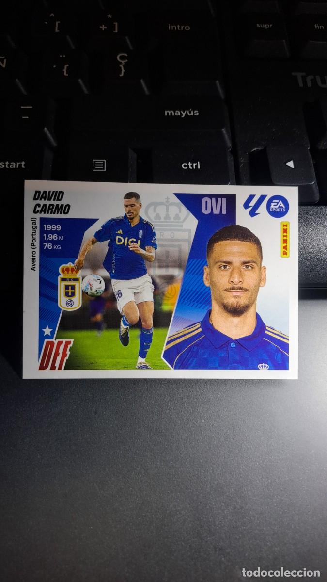 Coleccionismo cromos antiguos: CROMO DAVID CARMO FICHAJE 61 ULTIMOS FICHAJES 61 OVIEDO LIGA 2025 2026 25 26 ESTE PANINI NUNCA PEGAD