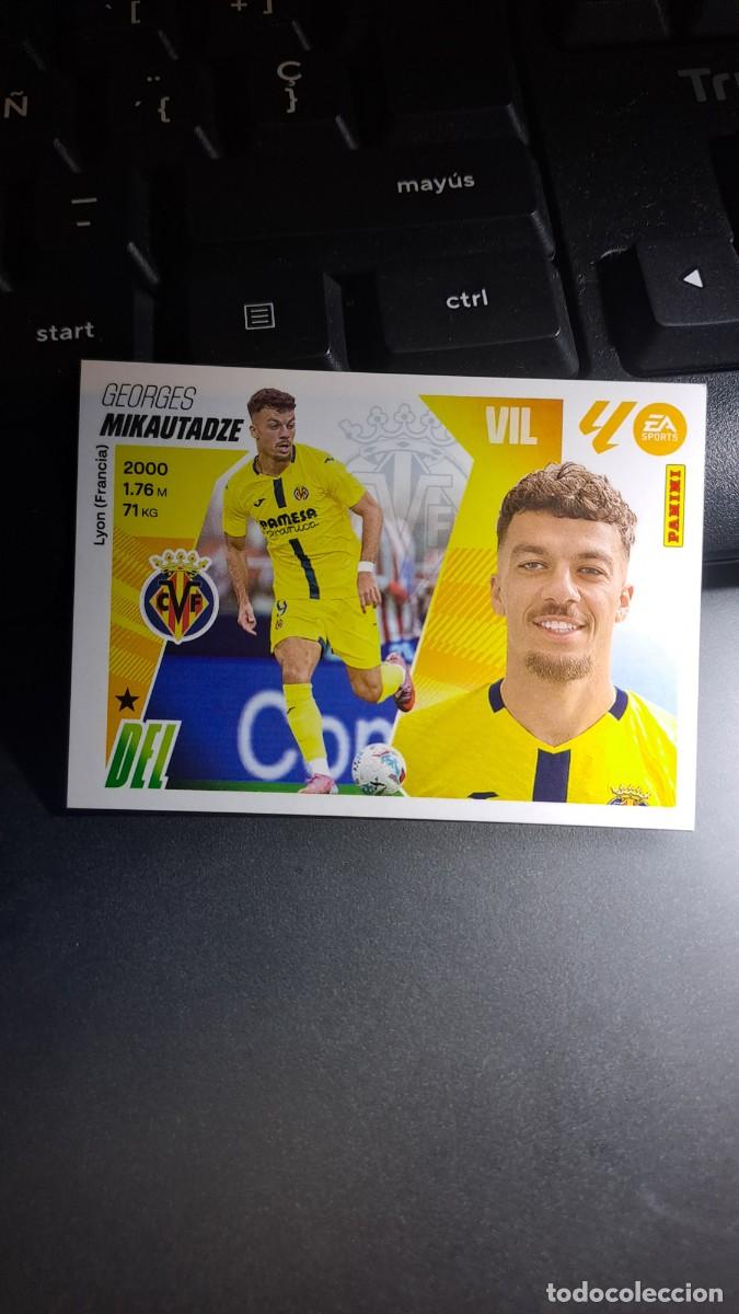 Coleccionismo cromos antiguos: CROMO MIKAUTADZE FICHAJE 65 ULTIMOS FICHAJES 65 VILLARREAL LIGA 2025 2026 25 26 ESTE PANINI NUNCA PE