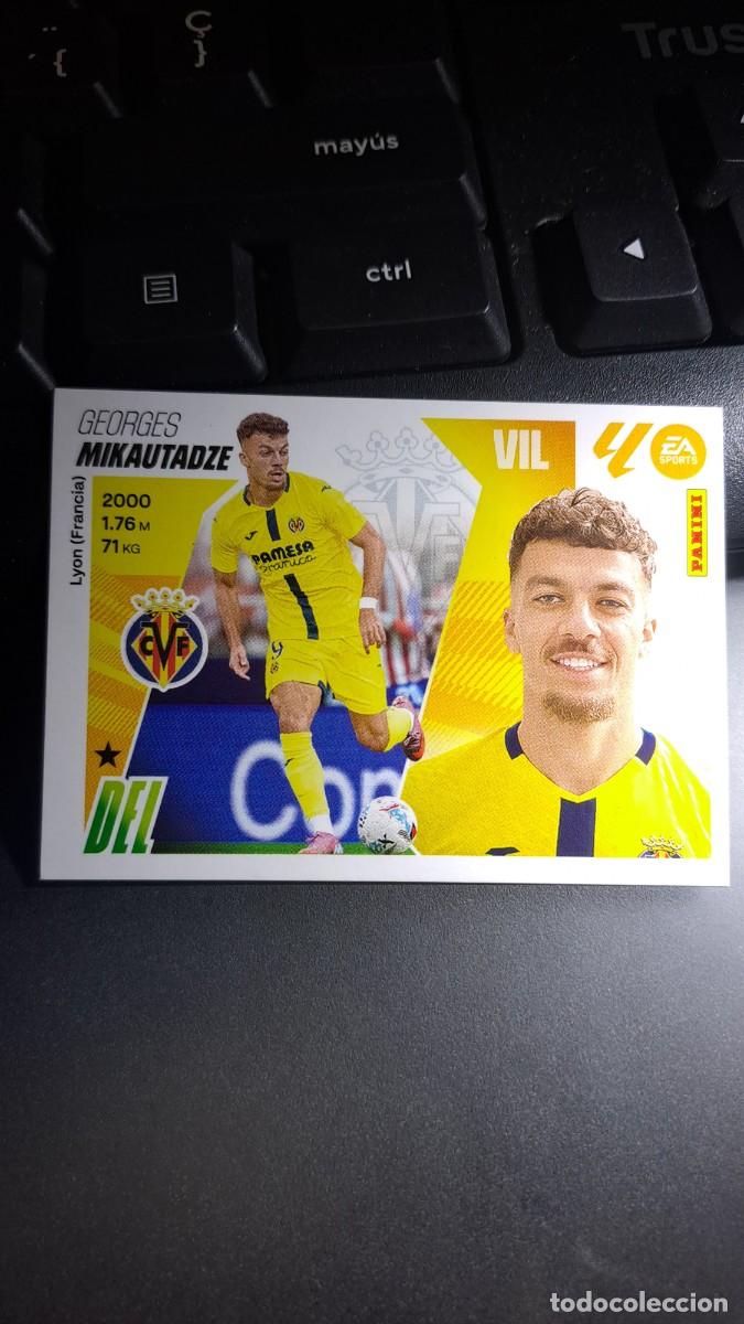 Coleccionismo cromos antiguos: CROMO MIKAUTADZE FICHAJE 65 ULTIMOS FICHAJES 65 VILLARREAL LIGA 2025 2026 25 26 ESTE PANINI NUNCA PE