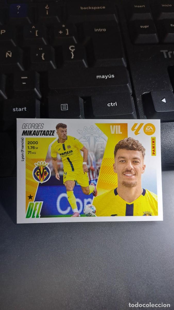 Coleccionismo cromos antiguos: CROMO MIKAUTADZE FICHAJE 65 ULTIMOS FICHAJES 65 VILLARREAL LIGA 2025 2026 25 26 ESTE PANINI NUNCA PE