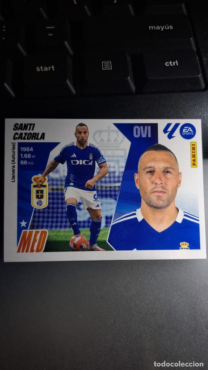 Coleccionismo cromos antiguos: CROMO SANTI CAZORLA 14 OVIEDO LIGA 2025 2026 25 26 ESTE PANINI NUNCA PEGADO