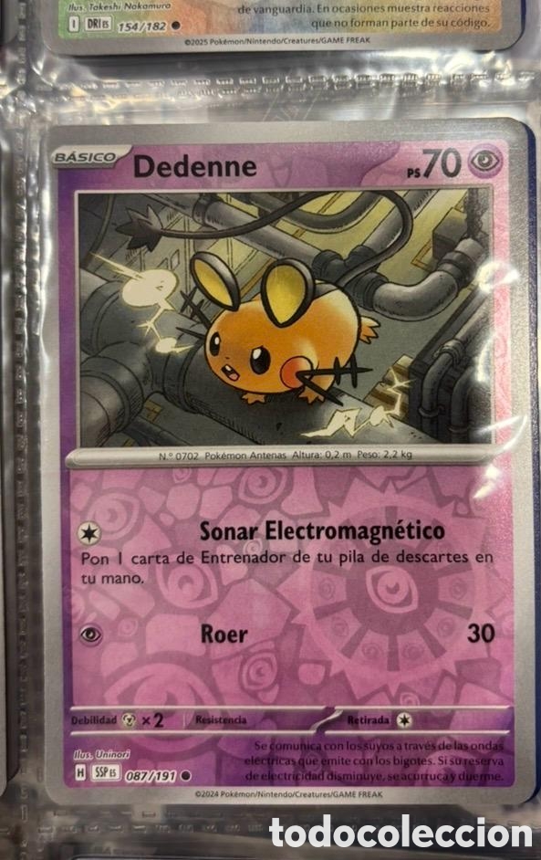 Coleccionismo cromos antiguos: 087/191 DEDENNE REVERSE POKEMON TCG CARTA