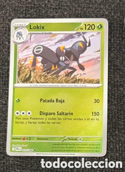 Coleccionismo cromos antiguos: 010/094 LOKIX POKEMON TCG CARTA HOLO