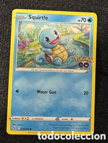 Coleccionismo cromos antiguos: 015/078 SQUIRTLE POKEMON TCG CARTA INICIALES