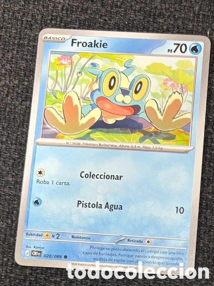 Coleccionismo cromos antiguos: 020/086 FROAKIE POKEMON TCG CARTA INICIALES