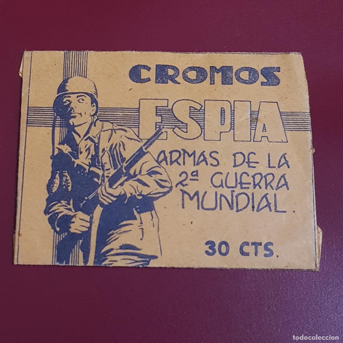 Coleccionismo cromos antiguos: MAGA - ESPIA ARMAS DE LA 2&ordf; GUERRA MUNDIAL - UN SOBRE DE CROMOS SIN ABRIR