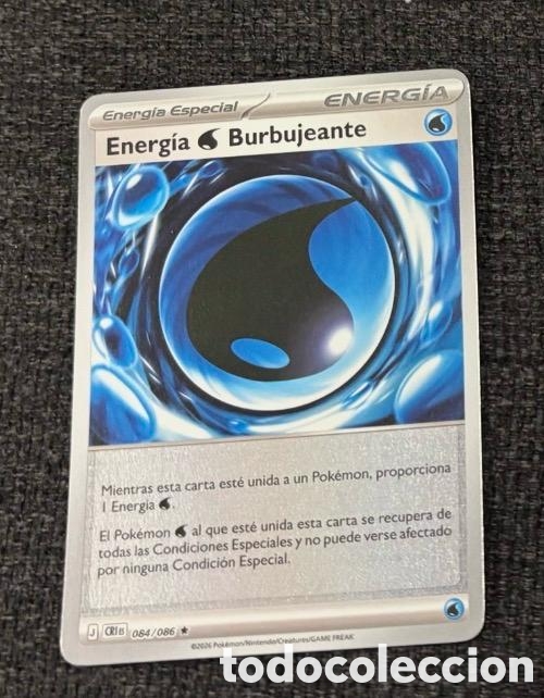 Coleccionismo cromos antiguos: 084/086 ENERGIA BURBUJEANTE POKEMON TCG CARTA HOLO