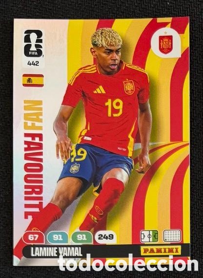 Coleccionismo cromos antiguos: 442 LAMINE YAMAL ESPA&Ntilde;A FAN FAVOURITE FIFA WORLD CUP MUNDIAL 2026
