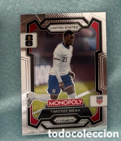 Coleccionismo cromos antiguos: TIMOTHY WEAH EEUU Monopoly PRIZM FIFA WORLD CUP 2026
