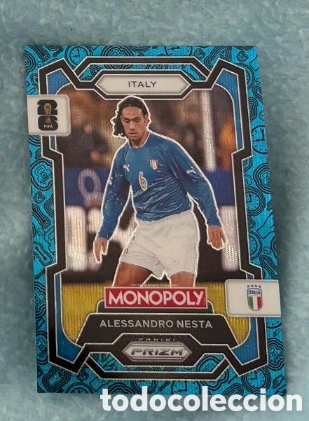 Coleccionismo cromos antiguos: ALESSANDRO NESTA ITALIA AZUL Monopoly PRIZM FIFA WORLD CUP 2026