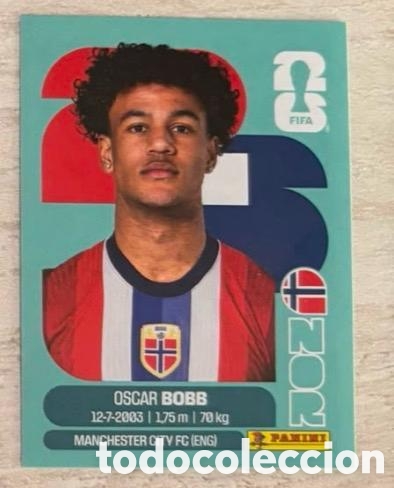 Coleccionismo cromos antiguos: Oscar Bobb Noruega CROMO FIFA WORLD CUP 2026 MUNDIAL STICKER PANINI