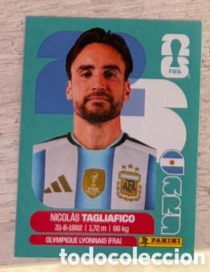 Coleccionismo cromos antiguos: Tagliafico Argentina CROMO FIFA WORLD CUP 2026 MUNDIAL STICKER PANINI