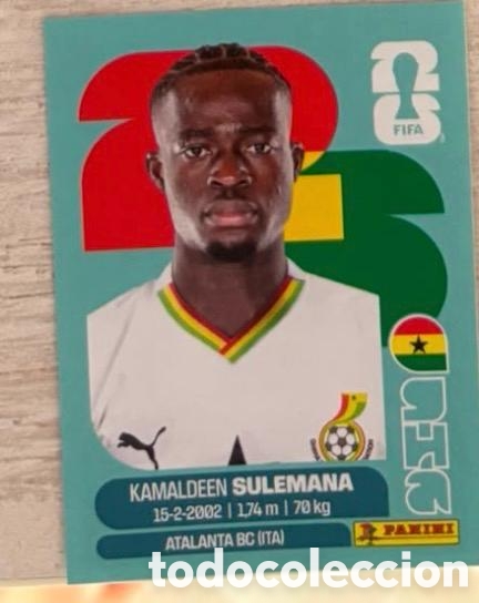 Coleccionismo cromos antiguos: Sulemana Ghana CROMO FIFA WORLD CUP 2026 MUNDIAL STICKER PANINI